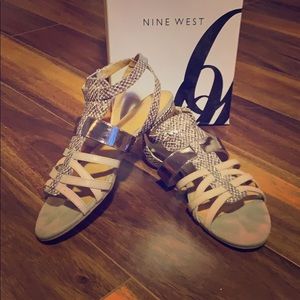 Nine west snake print sandals